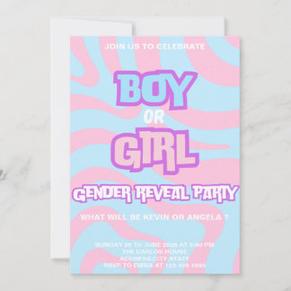 Pinky & Bleu Reveal Gender Invitation