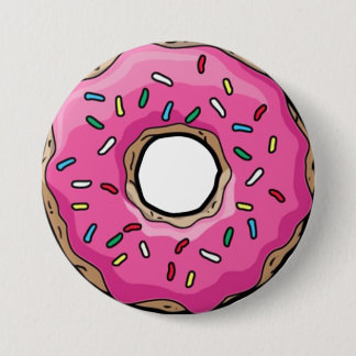 pinky cake 7.5 cm round badge