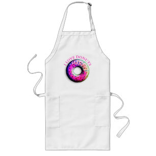 Pinky Doughnut with colourful sprinkles + your ide Long Apron