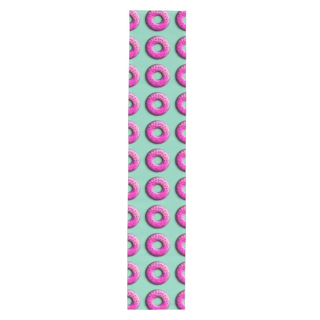 Pinky Doughnut with colourful sprinkles + your ide Medium Table Runner (Front)