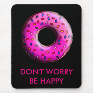 Pinky Doughnut with colourful sprinkles + your ide Mouse Pad