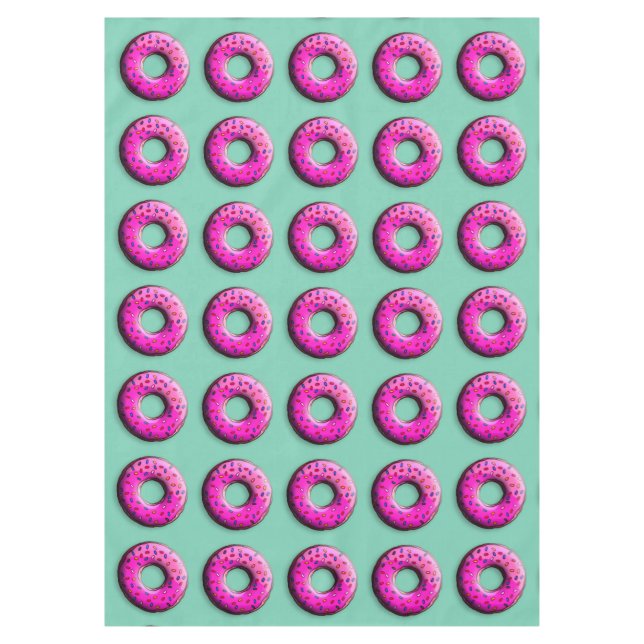 Pinky Doughnut with colourful sprinkles + your ide Tablecloth (Front)