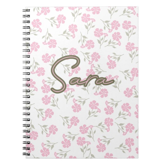 Pinky floral AOP Notebook (Front)
