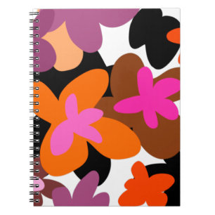 Pinky floral notebook