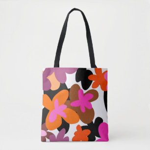 Pinky floral tote bag