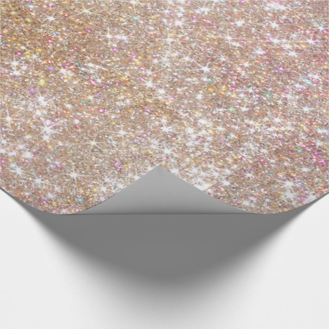 Pinky Glitter Wrapping Paper (Corner)