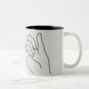 pinky promise Two-Tone coffee mug