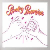 Pinky Promise with hearts