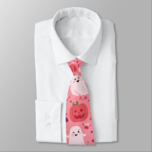 Pinky pumpkin Ghostly Surprise Tie