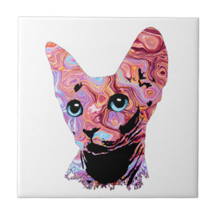 Pinky Sphynx Cat 683 Ceramic Tile