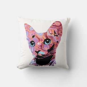 Pinky Sphynx Cat 683 Cushion