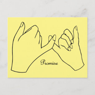 Pinky Swear Promise Postcard