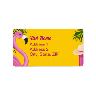 Pinky Validation Vacation Address Label
