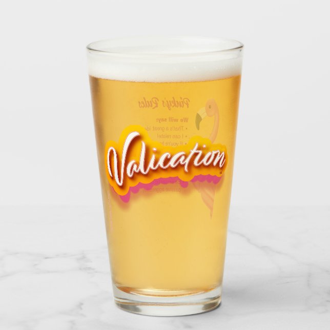 Pinky Validation Vacation  Glass (Front Filled)