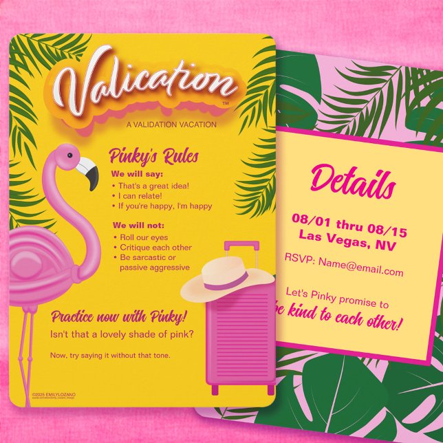 Pinky Validation Vacation Invitation (Creator Uploaded)