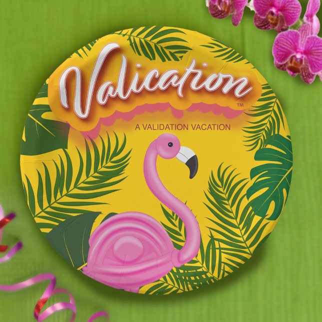 Pinky Validation Vacation Paper Plate (Creator Uploaded)