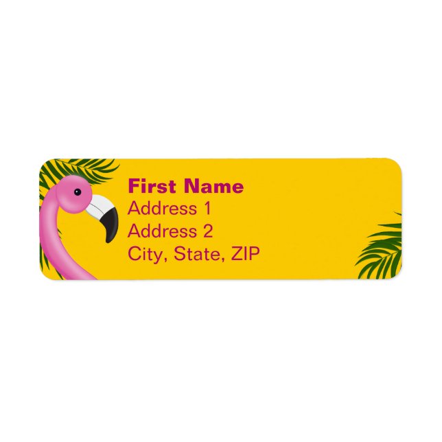 Pinky Validation Vacation  Return Address Label (Front)