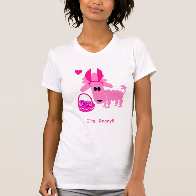 PinkyPoodle Easter T-shirt (Front)