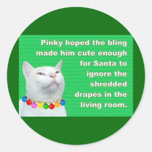 Pinky's Bling Classic Round Sticker
