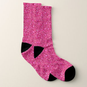 Pinl Glitter(image) Socks