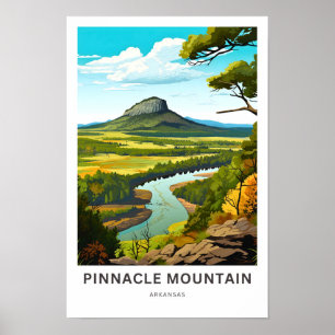 Pinnacle Mountain Arkansas Travel Print