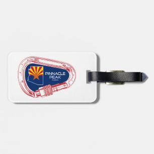 Pinnacle Peak Arizona Rock Climbing Carabiner Luggage Tag