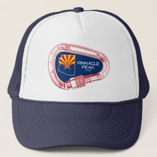 Pinnacle Peak Arizona Rock Climbing Carabiner Trucker Hat