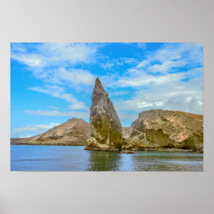 Pinnacle Rock, Bartolomé Island, Galápagos Islands Poster