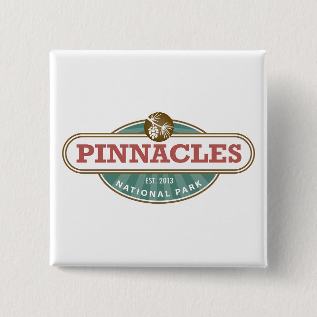 Pinnacles National Park 15 Cm Square Badge (Front)