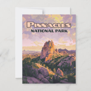 Pinnacles National Park Buttes California Card