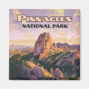 Pinnacles National Park Buttes California Card Magnet