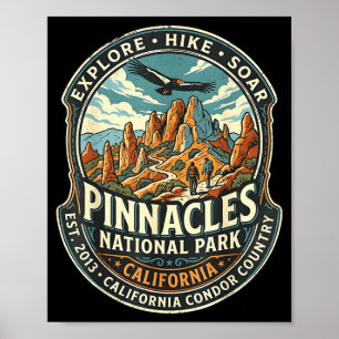 Pinnacles national park california condor and poster