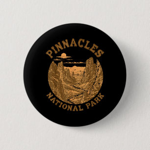 Pinnacles National Park California Travel Nature 6 Cm Round Badge