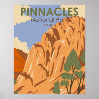 Pinnacles National Park California Vintage