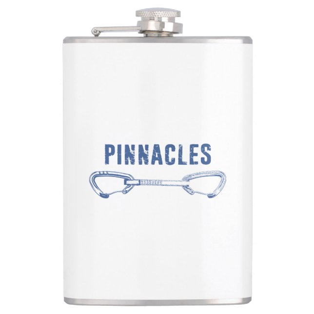Pinnacles National Park Climbing Quickdraw Hip Flask (Front)