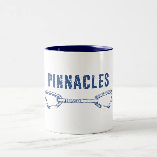 Pinnacles National Park Climbing Quickdraw Two-Tone Coffee Mug (Center)