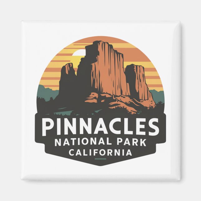 Pinnacles National Park Emblem Magnet (Front)