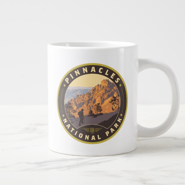 Pinnacles National Park Large Coffee Mug (Right)