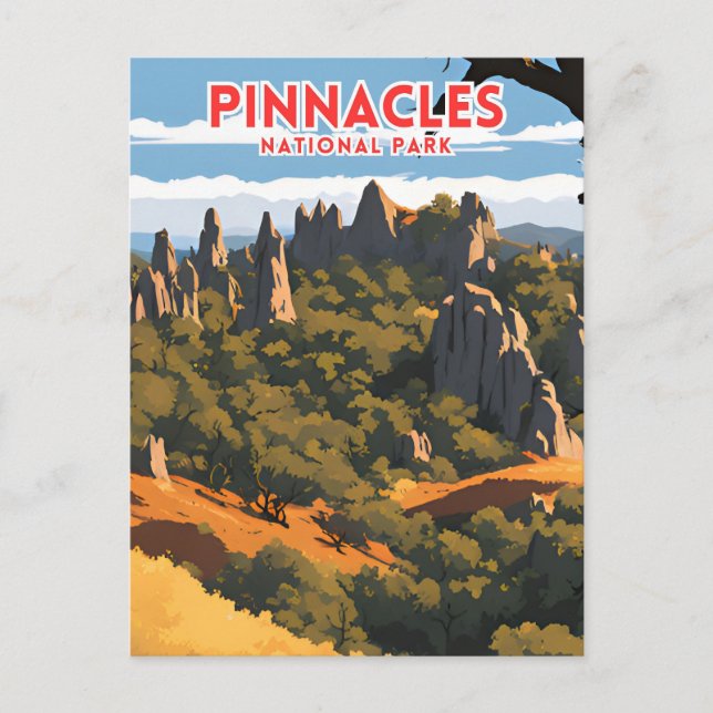 Pinnacles National Park Poster Postcard (Front)