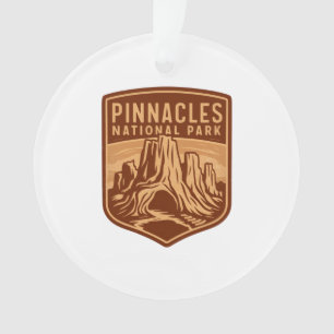 Pinnacles National Park Travel Emblem Ornament