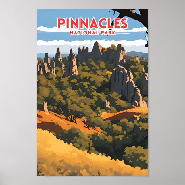 Pinnacles National Park Traveller Poster (Front)