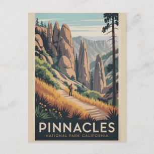 Pinnacles National Park Vintage California Postcard