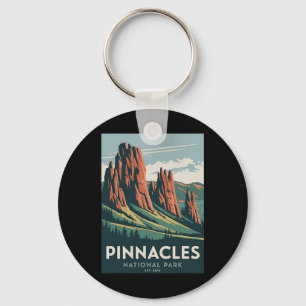 Pinnacles National Park Vintage Camping Hiking Men Key Ring