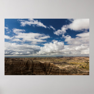 Pinnacles Overlook, Badlands National Park, SD Poster