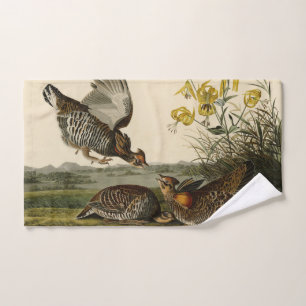 Pinnated Grouse (Grous) Audubon's Birds of America Bath Towel Set