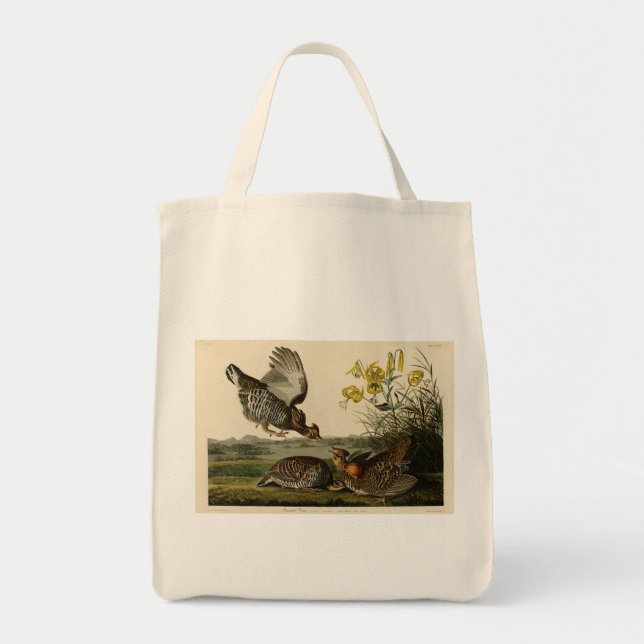 Pinnated Grouse (Grous) Audubon's Birds of America Tote Bag (Front)