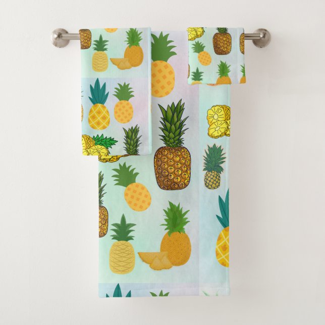 PINNEAPLE BATH TOWEL SET (Insitu)