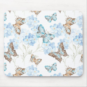 Pinned Butterfly Art Mouse Pad
