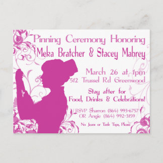 Pinning Ceremony Invitation Postcard