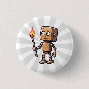 Pinocchio 3 Cm Round Badge